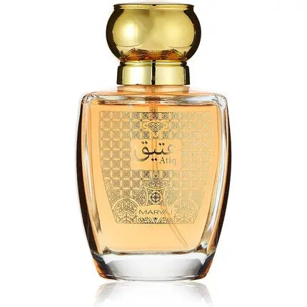 ATIQ by MARYAJ Unisex Perfume Eau De Parfum 100ml Aromatic Citrus Fragrance with Grapefruit Juniper Incense Vetiver Leather Accord - Woody & Leathery Base Notes Maryaj