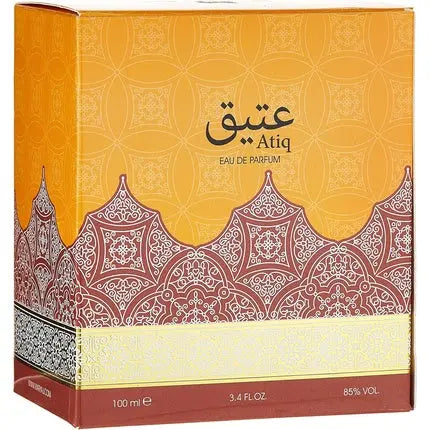 ATIQ by MARYAJ Unisex Perfume Eau De Parfum 100ml Aromatic Citrus Fragrance with Grapefruit Juniper Incense Vetiver Leather Accord - Woody & Leathery Base Notes Maryaj