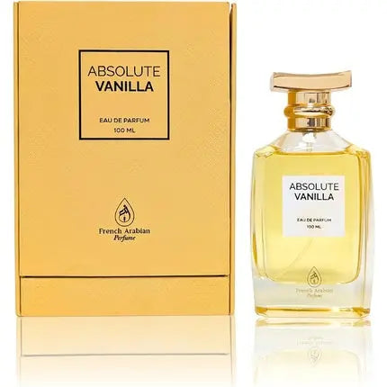 Absolute Vanilla Perfume 100ml Unisex Amber Vanilla Perfume for Women and Men Woody Sweet Warm Vanilla Scent French Arabian Perfumes