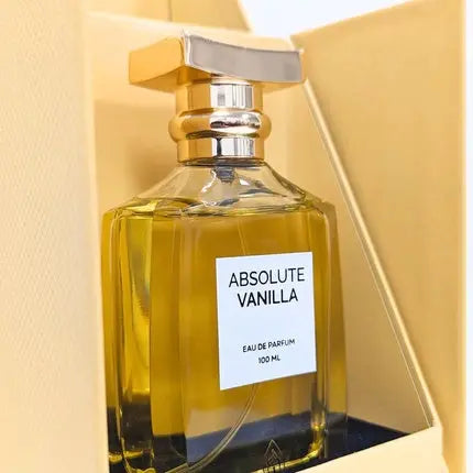 Absolute Vanilla Perfume 100ml Unisex Amber Vanilla Perfume for Women and Men Woody Sweet Warm Vanilla Scent French Arabian Perfumes