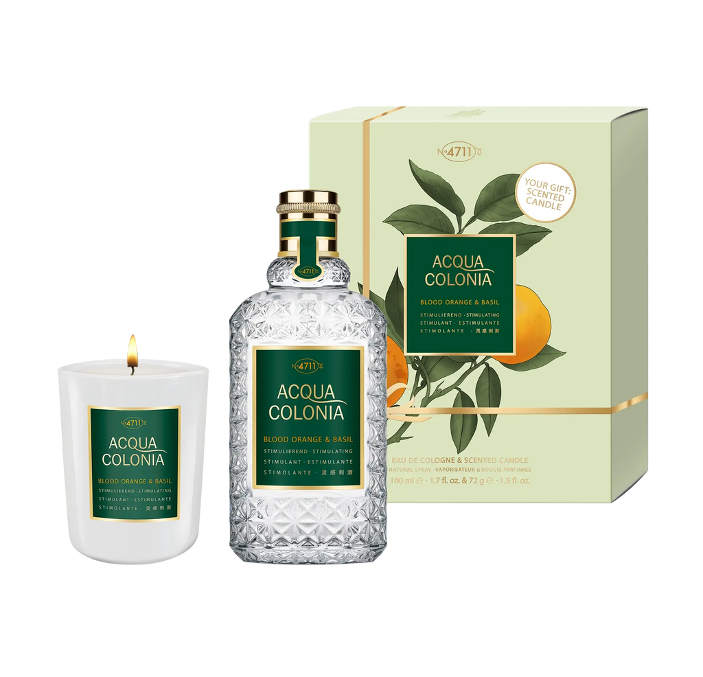 Acqua Colonia Blood Orange Basil Duo Set Eau de Cologne 100ml Kerze 72g Set - 4711 4711