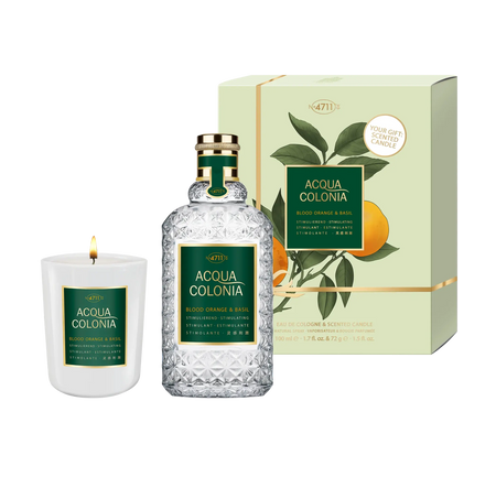 Acqua Colonia Blood Orange Basil Duo Set Eau de Cologne 100ml Kerze 72g Set - 4711 4711