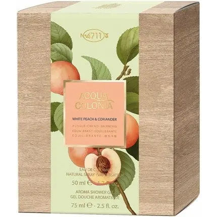 Acqua Colonia White Peach Coriander 2 Piece Gift Set: Eau De Cologne 50ml +Shower Gel 75ml 4711