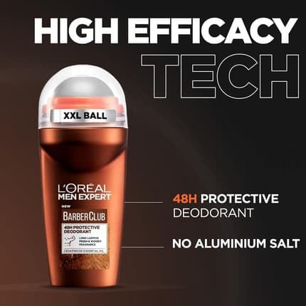 L'Oréal Paris L'Oral Paris Expert Barber Club Rollon Deodorant Déodorant (Déo) Homme 50ml