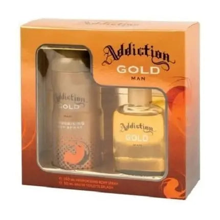 Addiction Gold Men's Body Spray & Eau de Toilette Gift Set Addiction