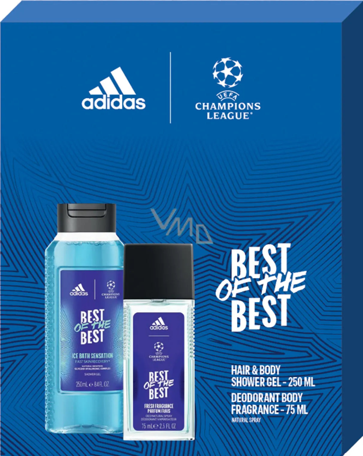 Adidas CAS X23 DNS 75ml Deodorant, 150ml Shower Gel, 250ml Spray - Best of the Best adidas