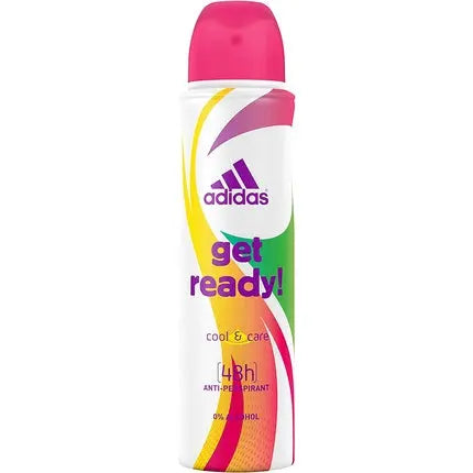 Adidas Get Ready! Antiperspirant Deodorant Spray with Sporty Feminine Fragrance 150ml adidas