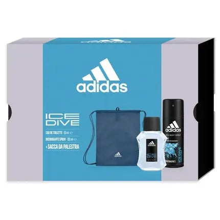 Adidas Ice Dive Gift Set for Men with 50 ml Cologne and 150 ml Deodorant Spray adidas