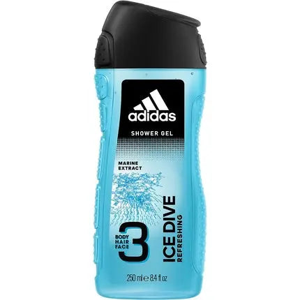 Adidas Ice Dive Men's Eau de Toilette 50ml and 3-in-1 Shower Gel 250ml adidas