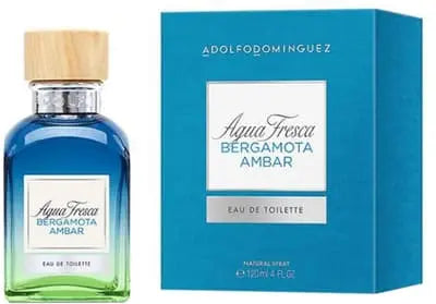 Adolfo Dominguez Agua Fresca Bergamota Ambar Eau de toilette  Spray 120ml 4.0 oz, 1oz équivaut à 30ml BNIB Sealed Adolfo Dominguez