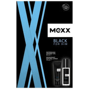Mexx Black For Him Gift Set Deodorant Spray 75ml + Shower Gel 50ml Coty