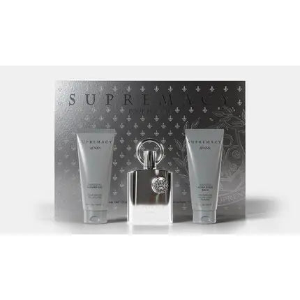 Afnan Supremacy Silver 3 Piece Coffret Shower Gel 100ml Eau de parfum  Spray 100ml After Shave Balm 100ml Afnan