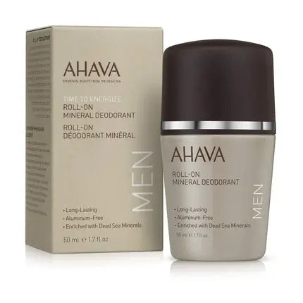 Ahava Time To Energize Men Mineral Deodorant Roll-On 50ml Ahava