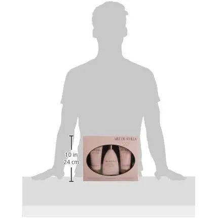 Aire de Sevilla Rose Set Body Milk Eau de Toilette Shower Gel for Women - Pack of 3 Instituto Español