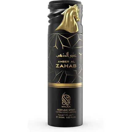 Amber Al Zahab Unisex Body Spray 200ml Extra Long Lasting Perfumed Body Deodorant by Nylaa Perfume Nylaa