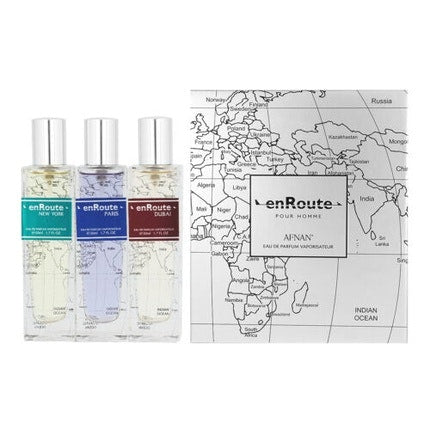 Afnan enRoute  Pour Homme Eau de parfum  Paris 50ml, Dubai 50ml, and New York 50ml (for Men) Afnan