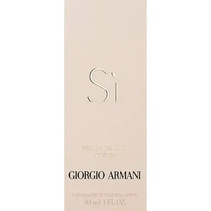 Armani Si Intense EDP Vapo 30ml with Cassis, Black Currant, Mandarin, Bergamot, and Freesia Giorgio Armani