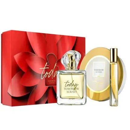 Avon TTA Today Series Eau de Parfum 50ml, Body Mousse 200ml, Purse Spray 10ml with Gift Box for Women New Edition Avon