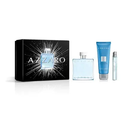 Azzaro Chrome Eau de Toilette Fresh Aquatic Men's Cologne Citrus Woody Musky Fragrance Azzaro