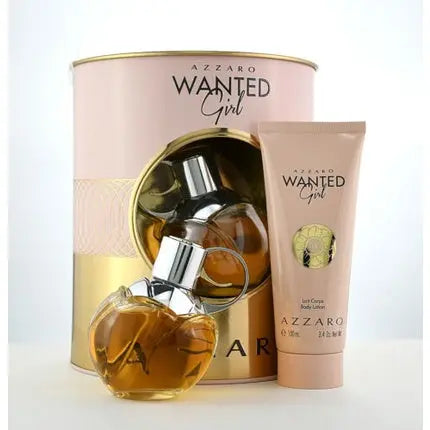 Azzaro Wanted Girl 80ml EDP and 100ml Body Lotion - New and Sealed Azzaro