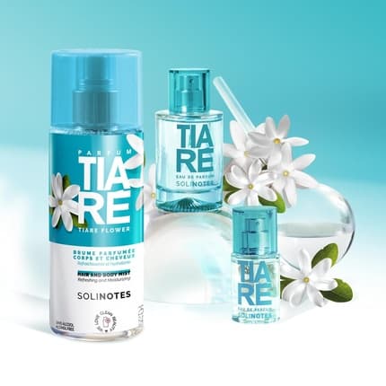 Solinotes Solinots Fragrance Mist with Tiare Flower - Refreshing and Moisturizing Eau de Toilette (EDT) Mixte