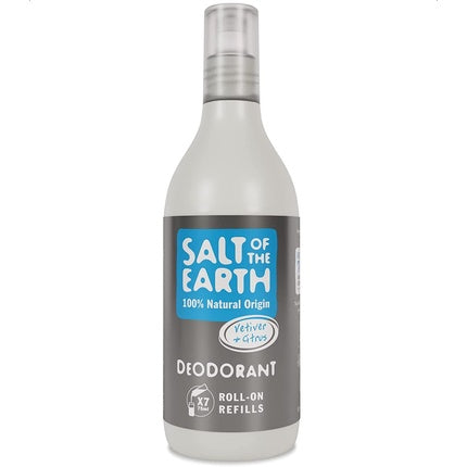 Salt of the Earth Natural Deodorant Roll On Refill Vetiver & Citrus 525ml Salt Of The Earth