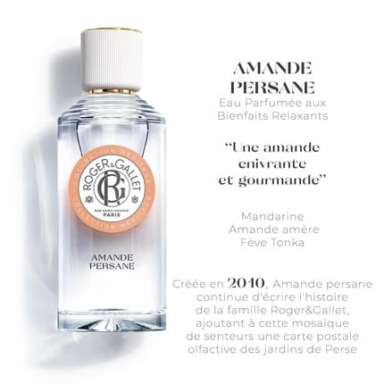 Roger & Gallet Persian Almond Perfumed Beneficial Water Eau de Toilette (EDT) Mixte 98ml