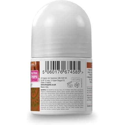 Dr Organic Moroccan Argan Oil Deodrant Natural Vegan Cruelty Free Paraben & Sls Free Aluminum Free for Women & Men 50ml
