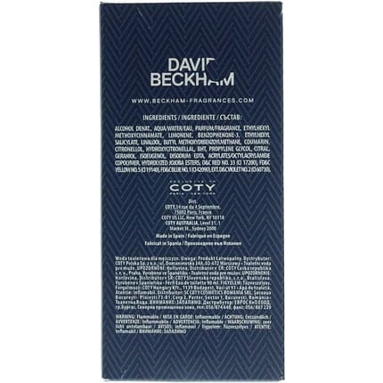 David Beckham Classic Blue Eau de Parfum 90ml for men