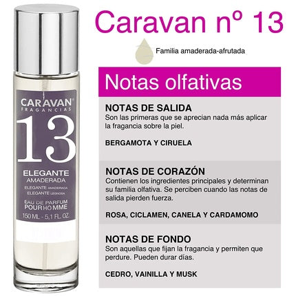 CARAVAN FRAGANCIAS nº 13 Eau de Parfum Spray for Men 150ml Caravan Fragancias