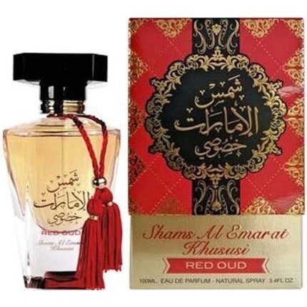 Shams Al Emarat Khususi Red Rose 100ml Eau De Parfum Natural Parfum  Spray 3.4oz, 1oz équivaut à 30ml Ard Al Zaafaran