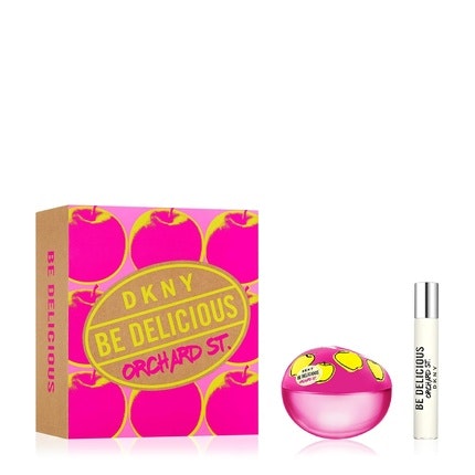 DKNY Be Delicious Orchard St. Eau de Parfum 2 Piece Coffret pour femme  - Parfum  Spray 3.4 Fl. oz, 1oz équivaut à 30ml. & Purse Spray Travel Spray 0.5 Fl. oz, 1oz équivaut à 30ml. DKNY