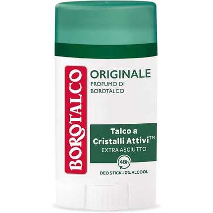 Borotalco Original Deodorant Stick with Microtalc - Alcohol-Free 40ml Borotalco