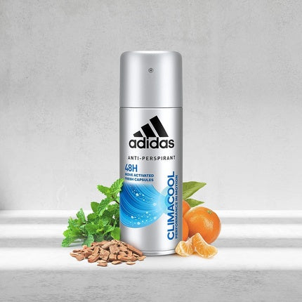 adidas Climacool Deodorant Spray Fresh Scent Long-lasting Sweat Protection pH-friendly 150ml adidas