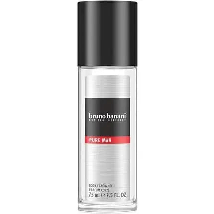 BRUNO BANANI Pure Men Perfumed Deodorant Spray Glass 75ml Bruno Banani