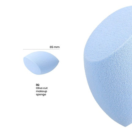 T4B ILU Olive-shaped Makeup Sponge for Foundation, Concealer and Powder Blue