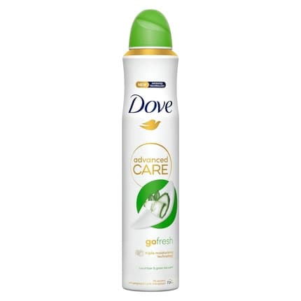 Dove Deodorant 48h Cucumber and Alcohol-Free Green Tea with 100% Natural Nut Oil and 1/4 Moisturizing Cream Déodorant (Déo) Femme 200ml