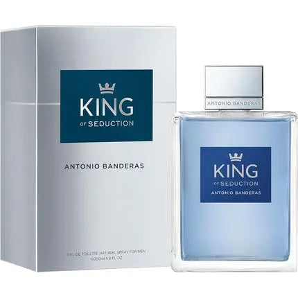 Banderas Perfumes King of Seduction Eau de Toilette Spray for Men with Bergamot and Apple 200ml Antonio Banderas