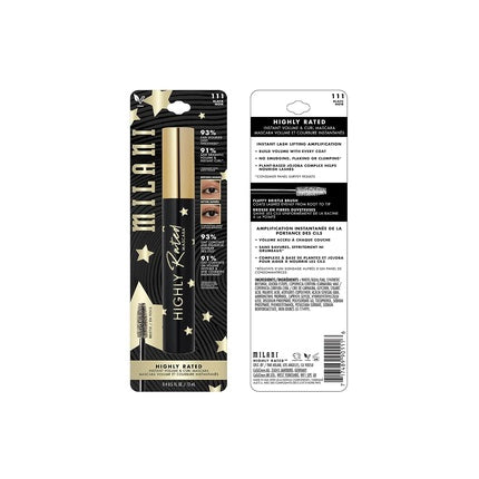Milani Highly Rated Black Mascara 0.41 Fl. Oz.