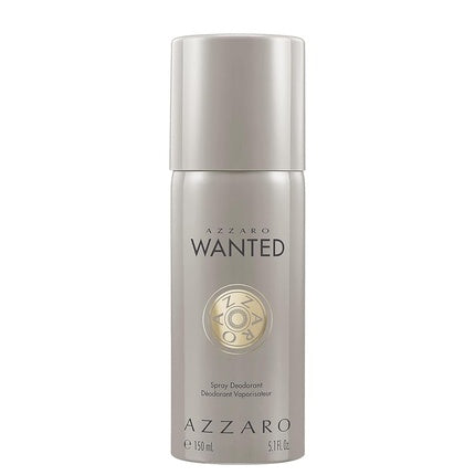 Azzaro Wanted Deodorant for Men 24h Freshness Woody-Spicy Scent 150ml Azzaro