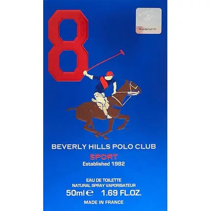 Beverly Hills Polo Club Men Sport Eight EDT Spray 50ml for Men Beverly Hills Polo Club