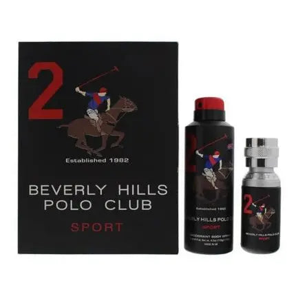 Beverly Hills Polo Club Sport Men Two Eau De Toilette 100ml Gift Set Beverly Hills Polo Club