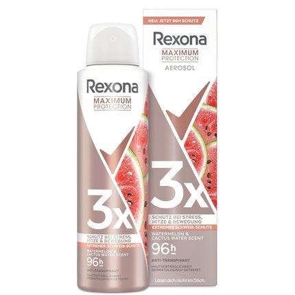 Rexona Maximum Protection Deodorant Spray Watermelon & Cactus Water Scent Antiperspirant 150ml Rexona