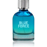 Blue Force Eau De Parfum For Him 100ml by Maryaj Perfumes - Dynamic Citrus Symphony, Aromatic Spice, Woody Amber Fusion - Bold, Fresh, Masculine Fragrance for Confident Men Maryaj