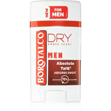 Borotalco Deodorant Stick 40ml Men Dry Amber Borotalco