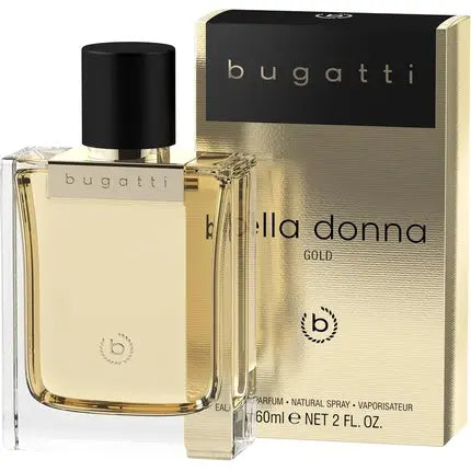 Bugatti Bella Donna Women's Perfume Gold EDP 60ml Floral Fruity for All Ages and Occasions Bergamot Jasmine Vanilla Musk Elegant Warm Bugatti