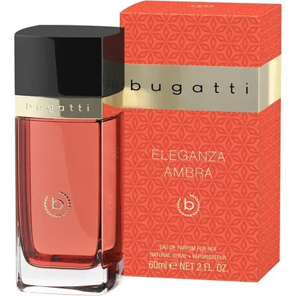 Bugatti Eleganza Ambra Women's Perfume Eau de Parfum 60ml - Powerful Combination of Cherry, Poppy, Musk & Vanilla - Floral Scent Bugatti