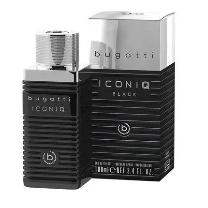 Bugatti Iconiq Black Perfume for Men 100ml - Woody Amber Fragrance Bugatti