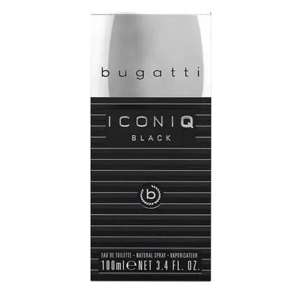 Bugatti Iconiq Black Perfume for Men 100ml - Woody Amber Fragrance Bugatti