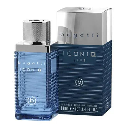 Bugatti Iconiq Blue Perfume for Men 100ml - Aromatic Aquatic Amber Bugatti